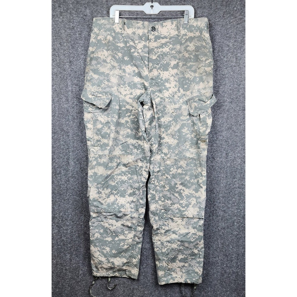 UNICOR‎ Combat Trousers Mens Large Long ACU Digital Camo Cargo Military Pants